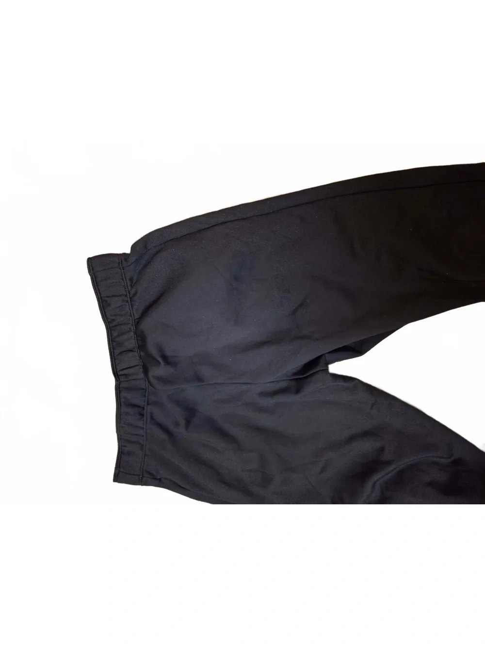 Nike Black Fleece-Lined Sweatpants with Drawstring Waist, Size M